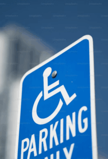panneau place handicapé