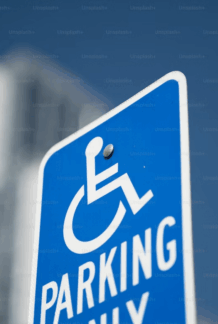 panneau place handicapé
