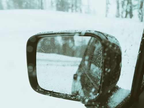 rétroviseur voiture glace