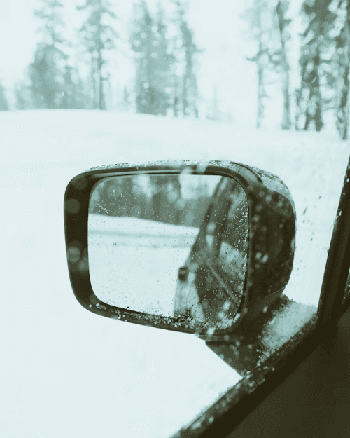 rétroviseur voiture glace