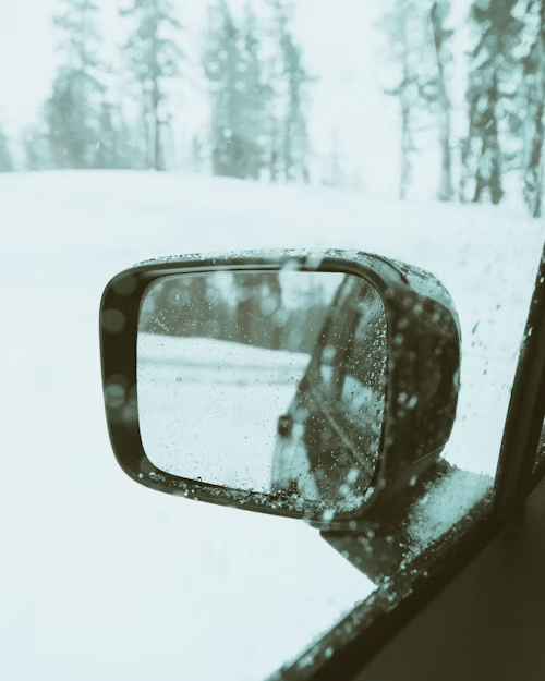 rétroviseur voiture glace