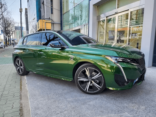 peugeot 308 couleur olivine
