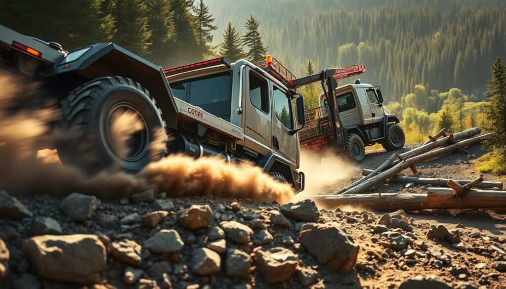 Capacités on/off-road pour interventions difficiles