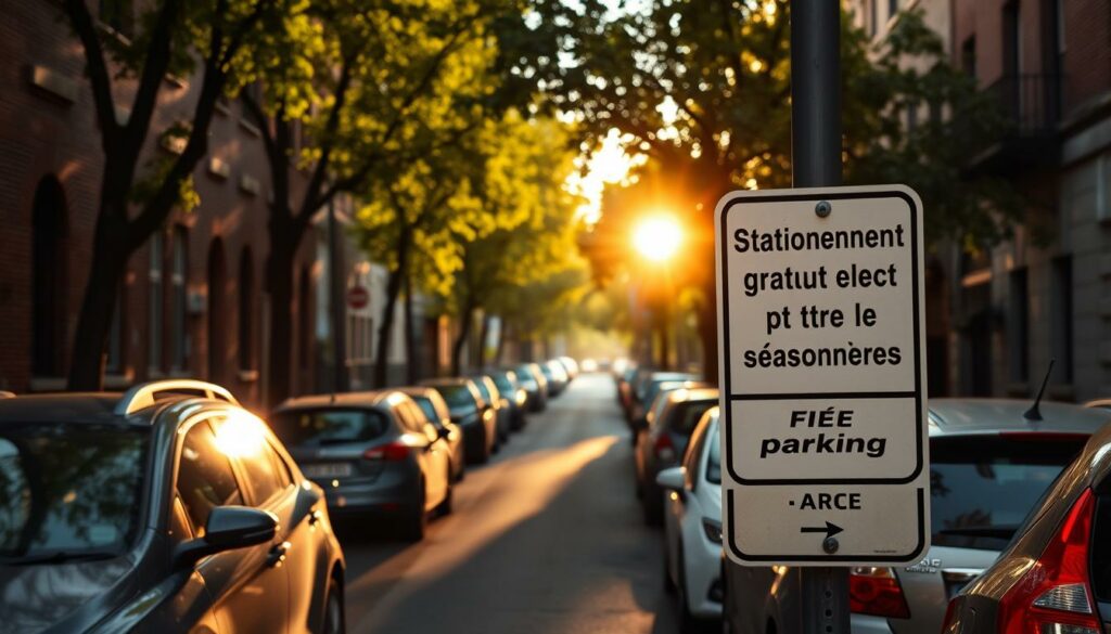 Stationnement gratuit en août et périodes saisonnières