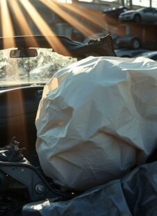 airbag déclenché véhicule épave