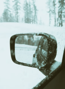 rétroviseur voiture glace