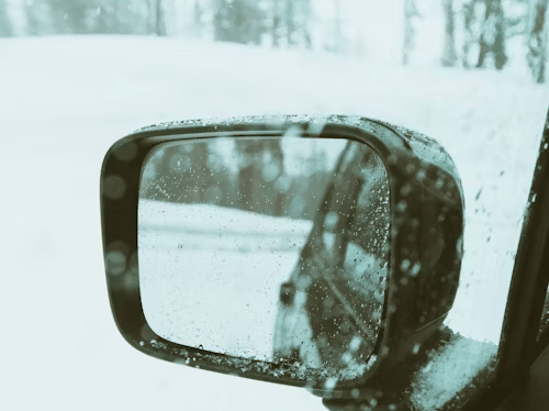 rétroviseur voiture glace