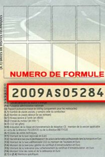 Numéro de formule